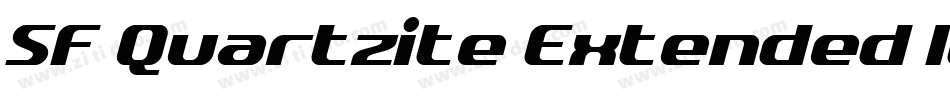 SF Quartzite Extended Italic字体转换